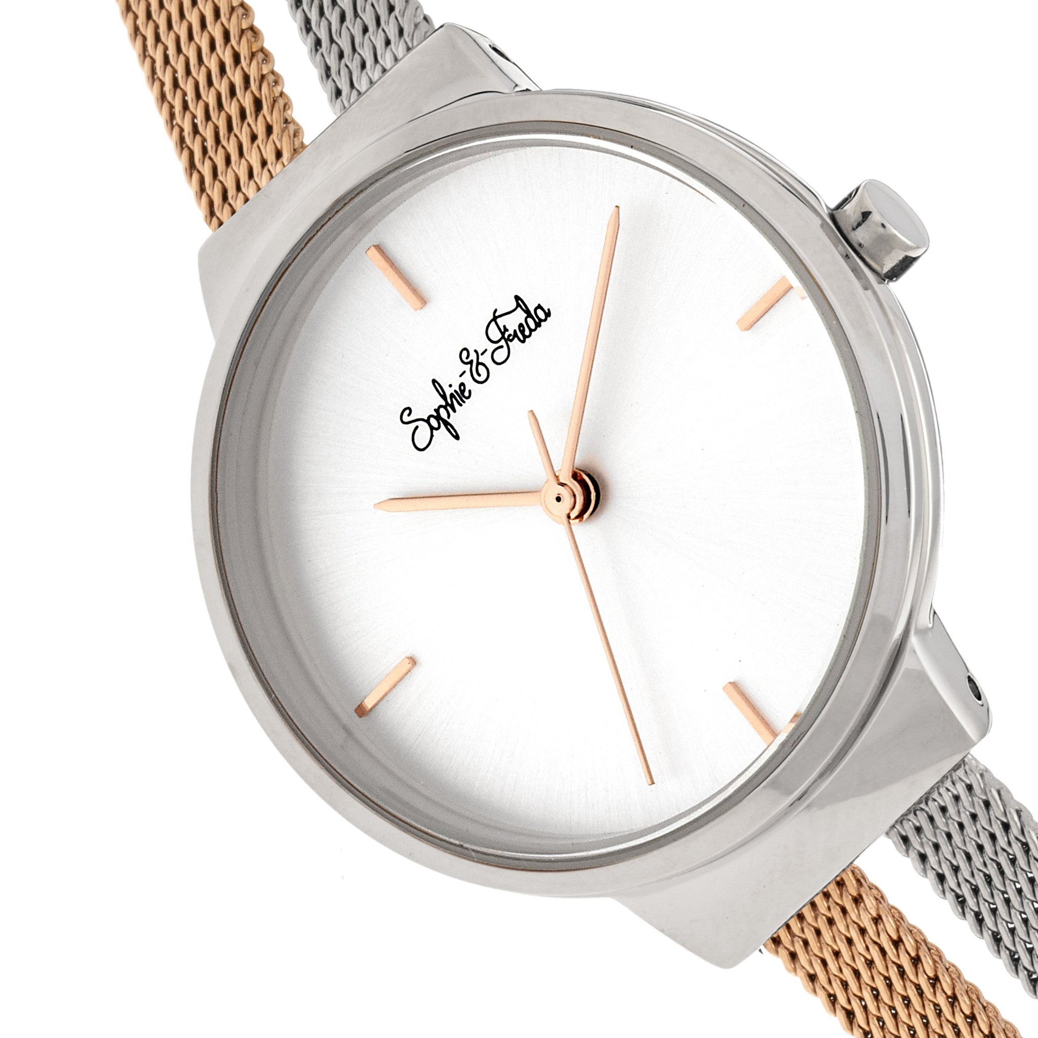 Sophie and Freda Sedona Bracelet Watch - Silver/Rose Gold - SAFSF5302