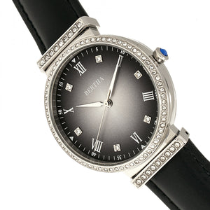 Bertha Allison Leather-Band Watch - Black - BTHBR9301