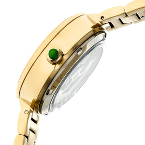 Empress Catherine Automatic Hammered Dial Bracelet Watch - Green - EMPEM1903