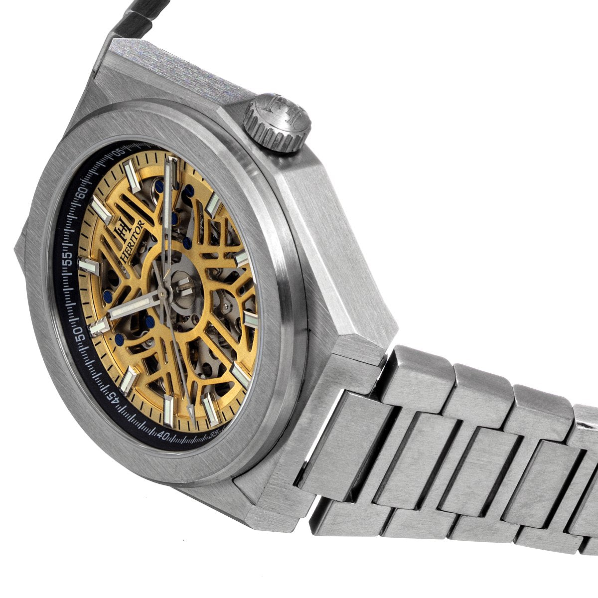 Heritor Automatic Atlas Bracelet Watch - Gold & Black - HERHS1302