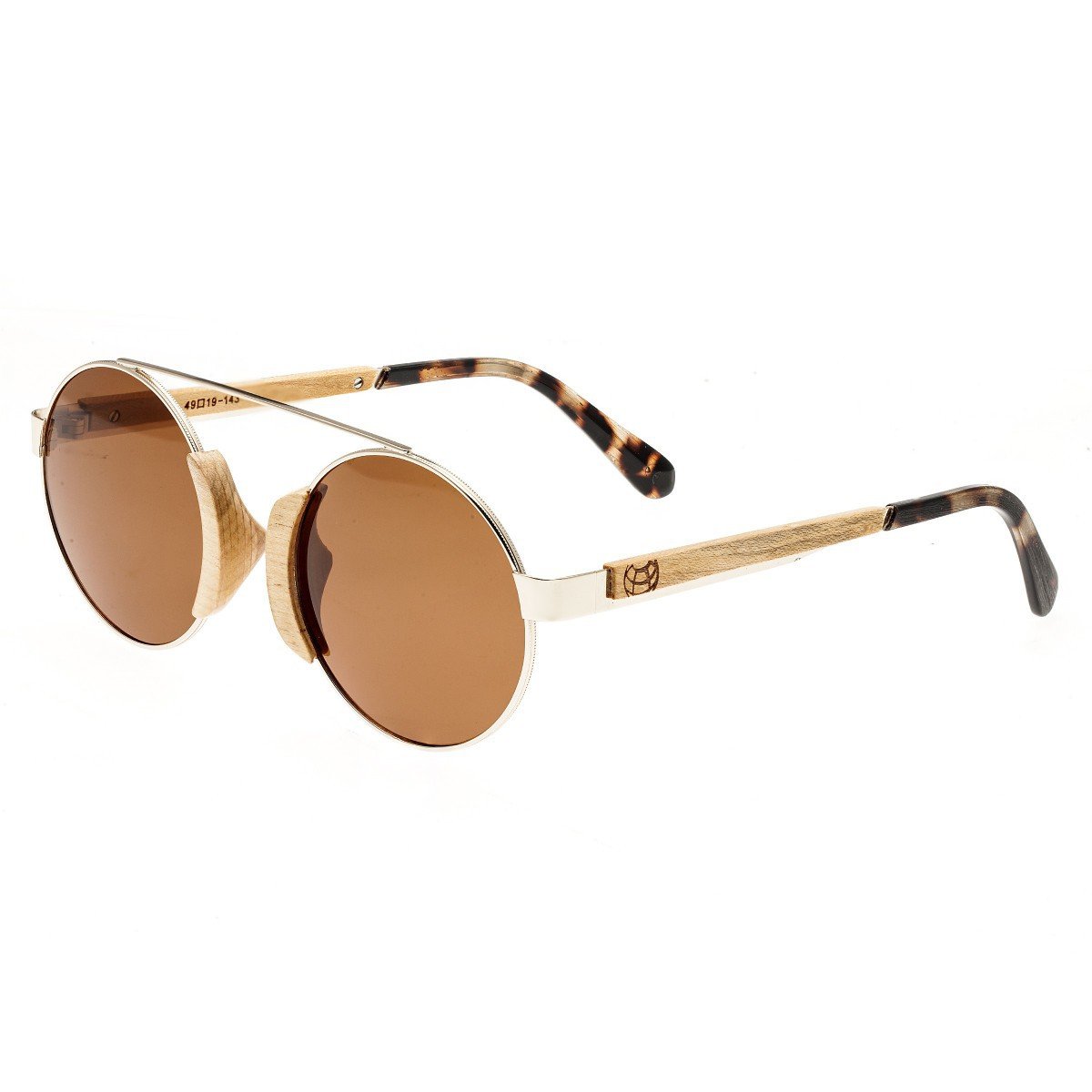 Earth Wood Talisay Polarized Sunglasses - Gold/Brown - ESG015M