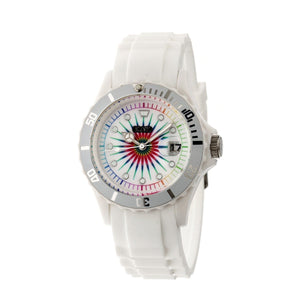Crayo Shrine Unisex Watch w/ Magnified Date - White - CRACR3001
