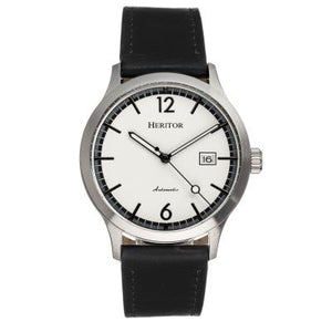 Heritor Automatic Becker Leather-Band Watch w/Date