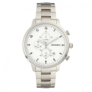 Breed Holden Chronograph Bracelet Watch w/ Date - Silver - BRD7801