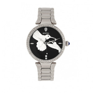 Bertha Nora Bracelet Watch - Black/ Silver - BTHBR8501