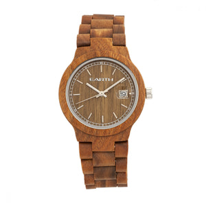 Earth Wood Biscayne Bracelet Watch w/Date - Olive - ETHEW4204