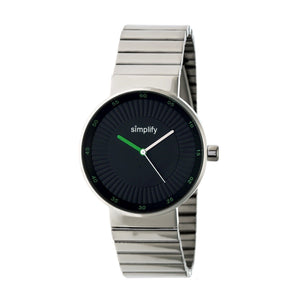 Simplify The 4600 Bracelet Watch - Silver/Olive - SIM4601