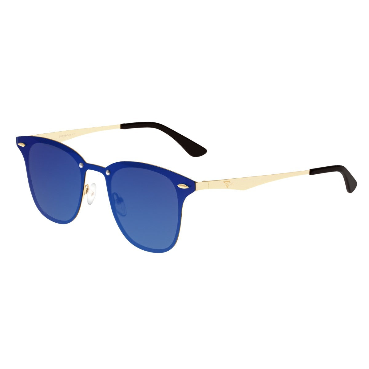 Sixty One Infinity Polarized Sunglasses - Gold/Purple-Blue - SIXS142PB