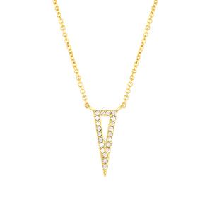Elegant Confetti Venice Women's 18k Gold Plated Triangle Fashion Necklace