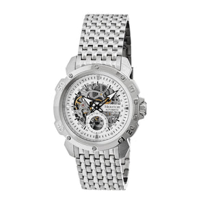 Heritor Automatic Conrad Skeleton Bracelet Watch - Silver - HERHR2501