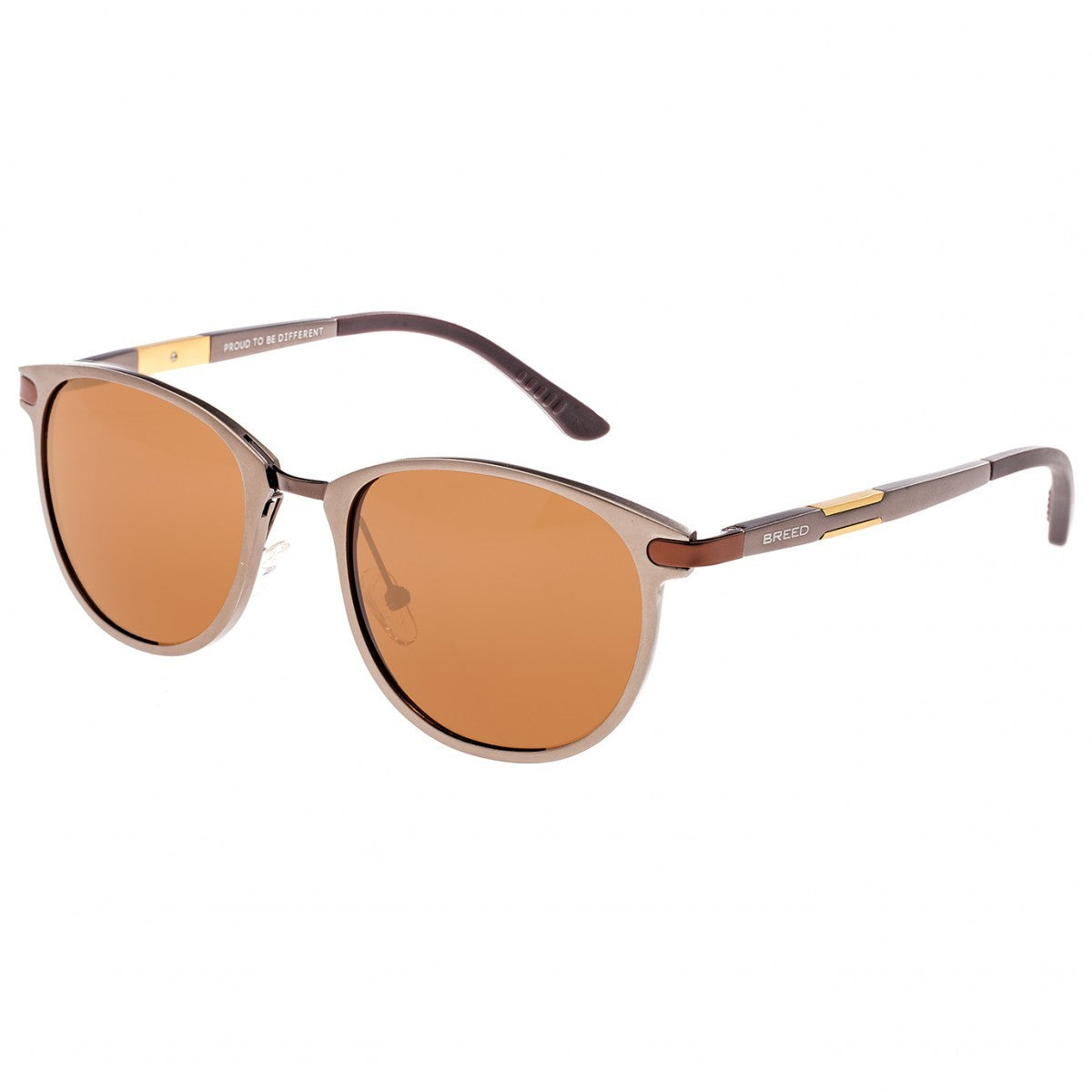 Breed Orion Aluminium Polarized Sunglasses - Brown/Brown - BSG020BN