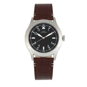 Elevon Hanson Genuine Leather Watch - Black - ELE117-1
