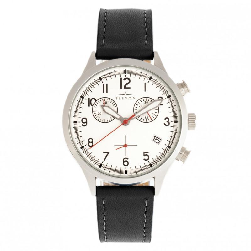 Elevon Antoine Chronograph Leather-Band Watch w/Date