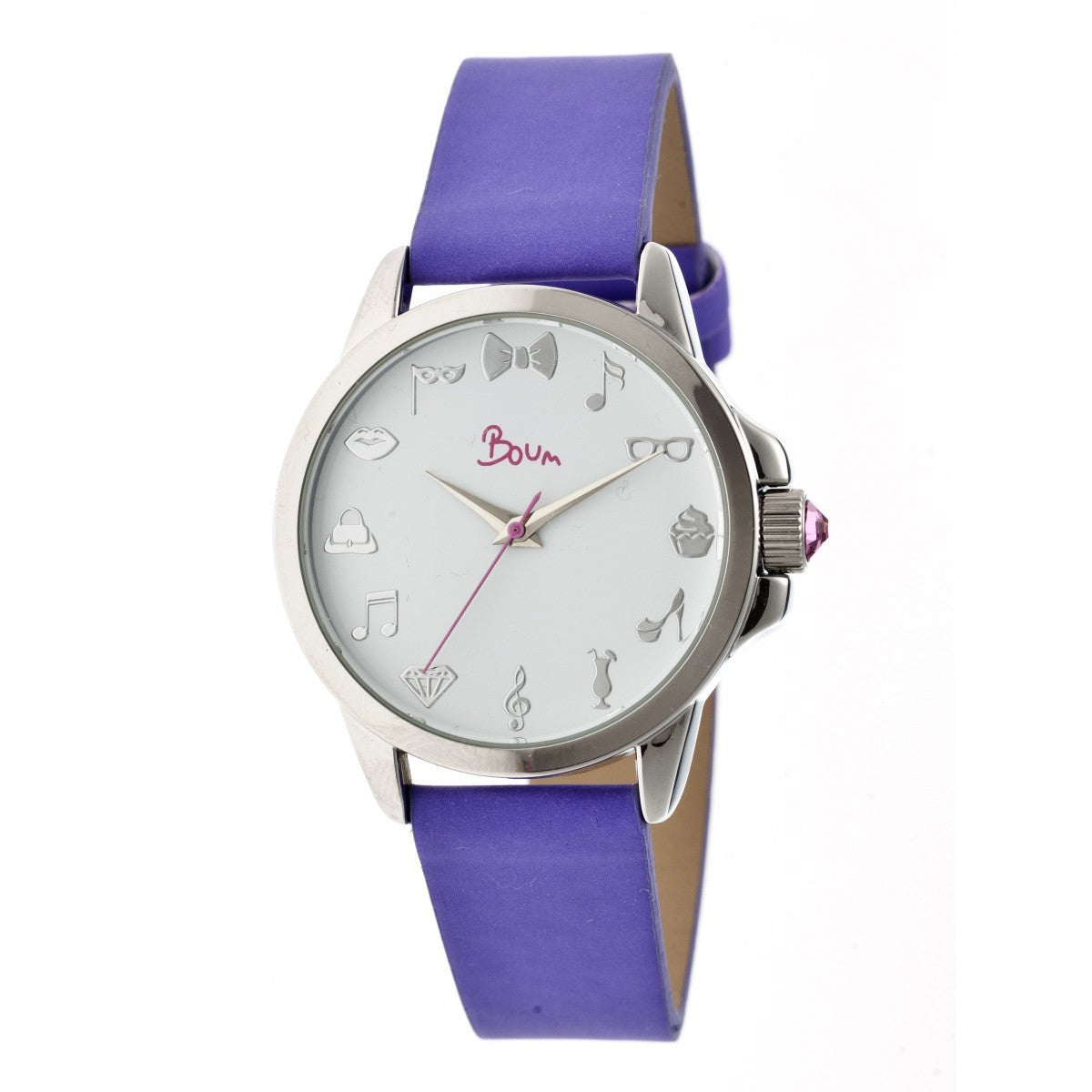 Boum Soigne Ladies Watch - Silver/Purple - BOUBM2902