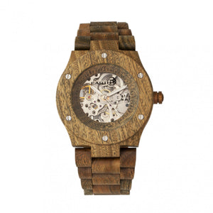 Earth Wood Grand Mesa Automatic Skeleton Bracelet Watch