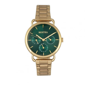 Bertha Gwen Bracelet Watch w/Day/Date - Gold - BTHBR8302