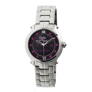 Sophie & Freda Siena Ladies Bracelet Watch - Silver/Purple - SAFSF2601