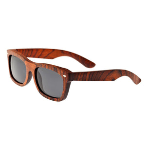 Earth Wood Portsmouth Polarized Sunglasses - Orange Stripe/Black - ESG502OB