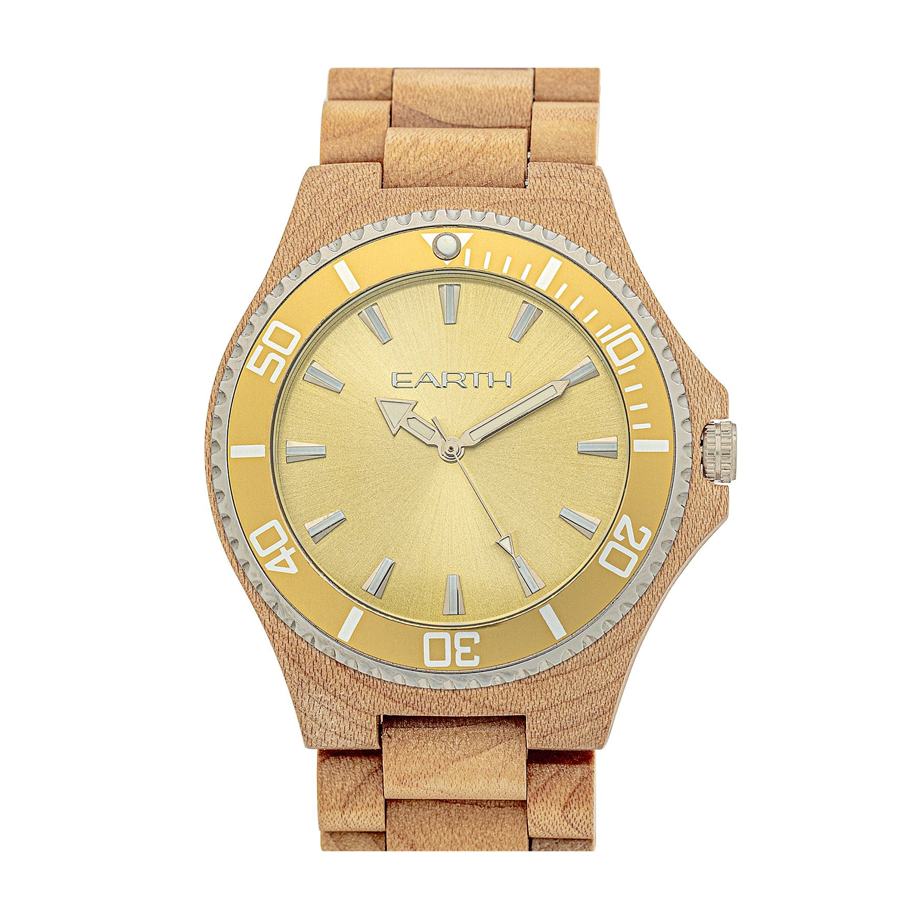 Earth Wood Centurion Bracelet Watch - Khaki/Tan  - ETHEW6001