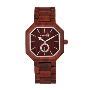 Earth Wood Acadia Bracelet Watch - Dark Brown/Red - ETHEW4705