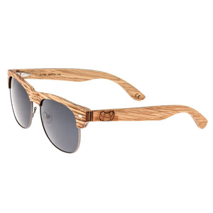 Earth Wood Moonstone Polarized Sunglasses - Bamboo-Ebony/Black - ESG017BE