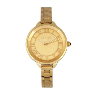 Bertha Madison Sunray Dial Bracelet Watch - Gold - BTHBR6702