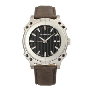 Morphic M68 Series Leather-Band Watch w/ Date