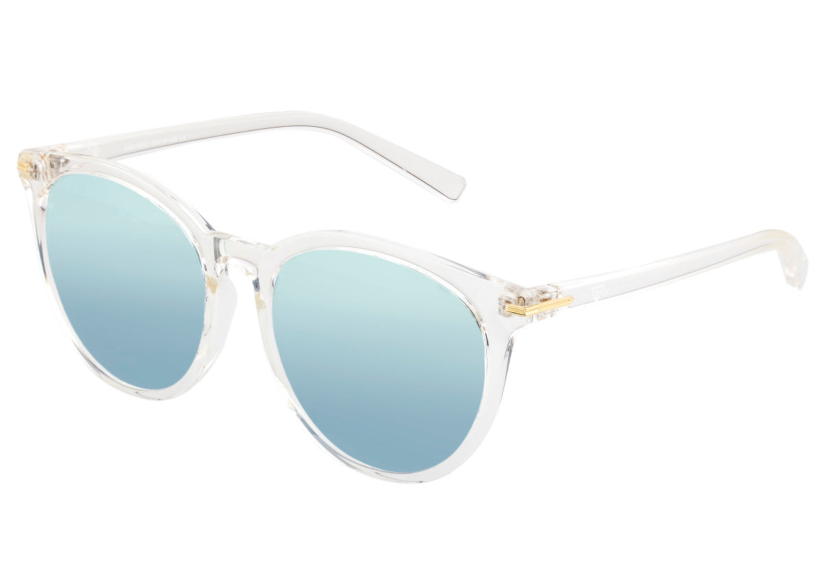 Sixty One Palawan Polarized Sunglasses - Clear/Silver - SIXS108CL