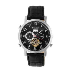 Heritor Automatic Edmond Leather-Band Watch w/Date