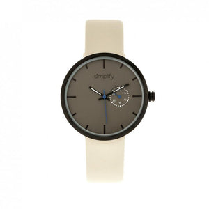 Simplify The 3900 Leather-Band Watch w/ Date