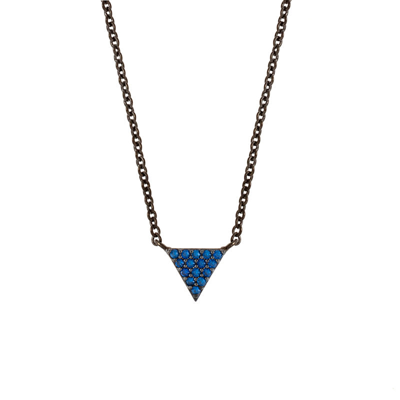 Elegant Confetti Barcelona Women's 18k Gold Plated Triangle Fashion Necklace