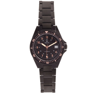 Heritor Automatic Calder Bracelet Watch w/Date - Black - HERHS2805
