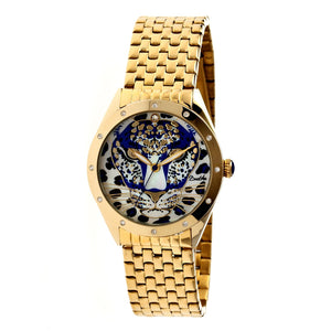 Bertha Alexandra MOP Ladies Bracelet Watch - Gold/Blue - BTHBR4702