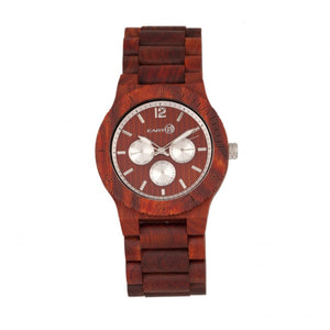 Earth Wood Bonsai Bracelet Watch w/Day/Date - Olive - ETHEW5304