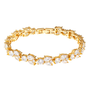 Elegant Confetti Juliet Women's 18k Gold Plated Radiant Fashion Bracelet
