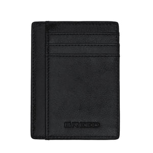 Breed Chase Genuine Leather Front Pocket Wallet - Black - BRDWALL003-BLK