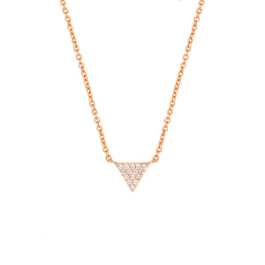 Sole du Soleil Lupine Women's 18k Gold Plated Triangle Fashion Necklace