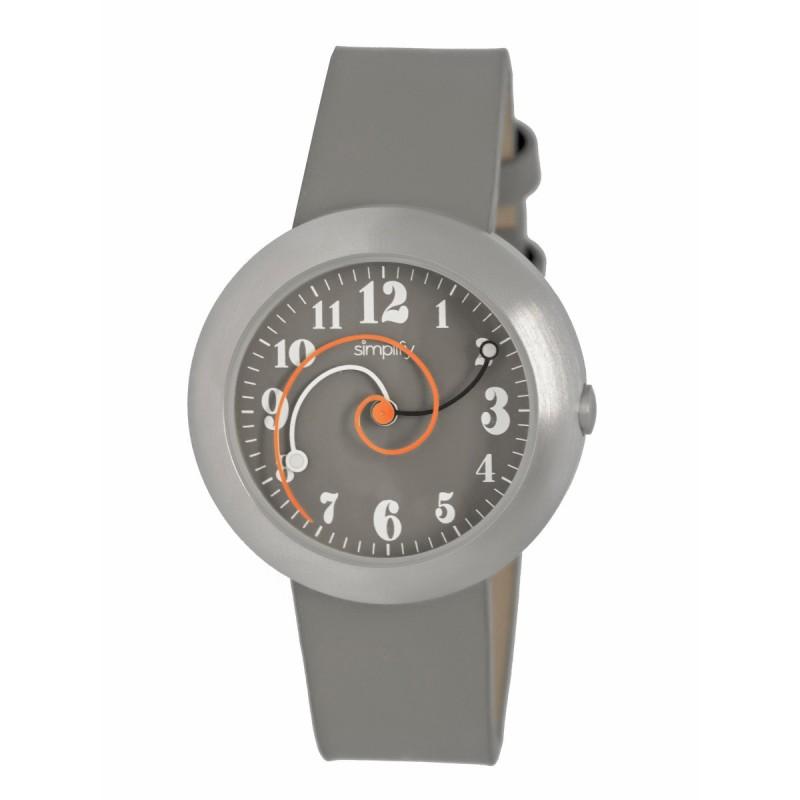 Simplify The 2700 Leather-Band Watch