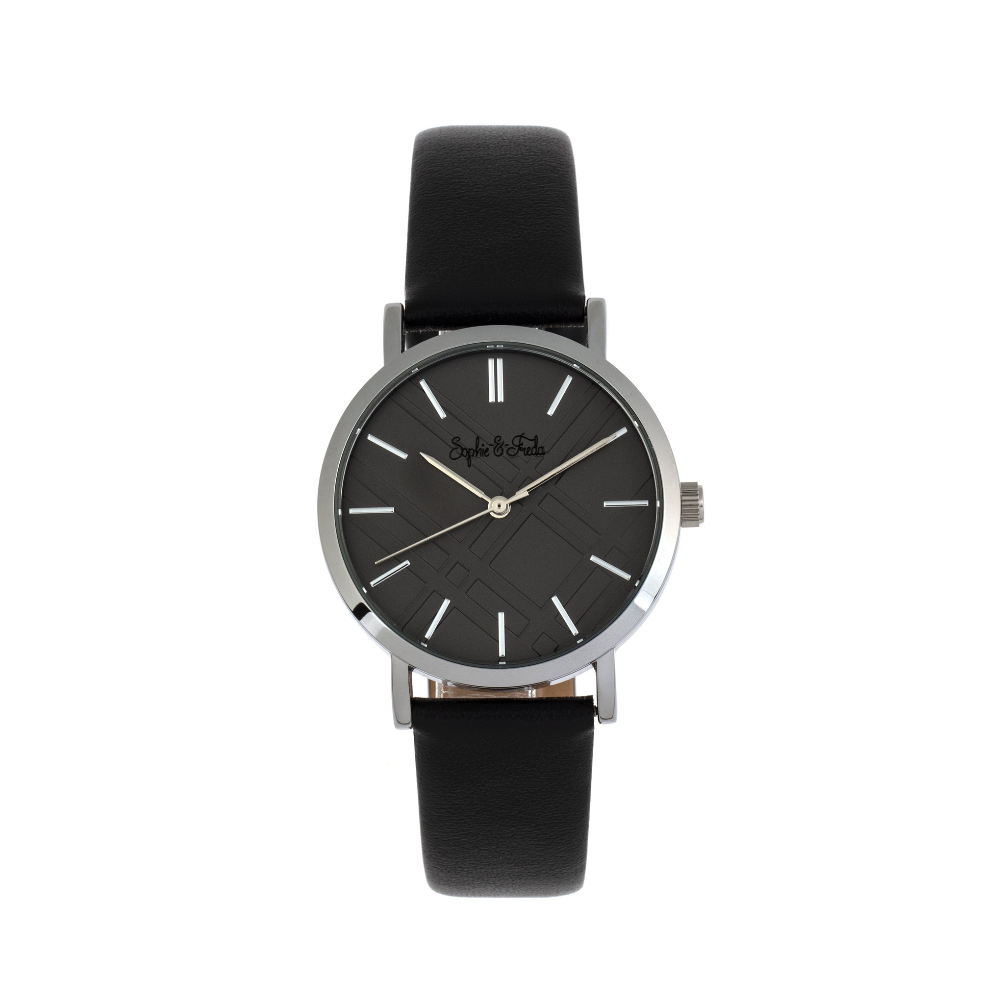 Sophie and Freda Budapest Leather-Band Watch - Black - SAFSF5002