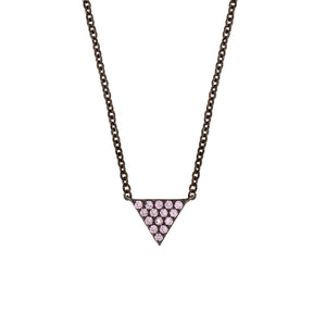 Elegant Confetti Barcelona Women's 18k Gold Plated Triangle Fashion Necklace