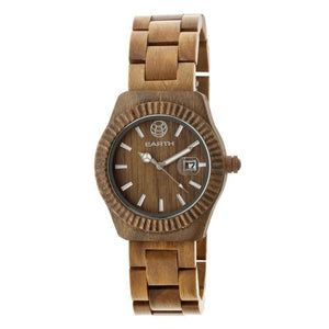 Earth Wood Pith Bracelet Watch w/Date