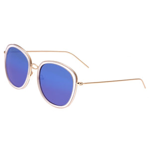 Bertha Scarlett Polarized Sunglasses - Rose Gold/Blue - BRSBR027BL