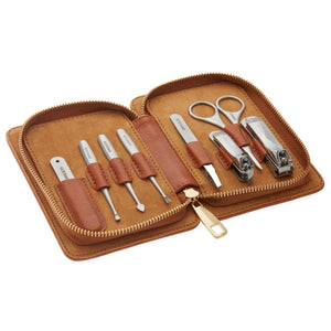 Breed Katana 8 Piece Surgical Steel Groom Kit - Camel Case - BRDGRMKIT-CML