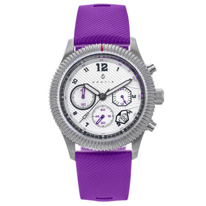 Nautis Meridian Chronograph Strap Watch w/Date - Purple - NAUN100-6