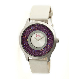 Boum Clique Crystal-Dial Ladies Bracelet Watch - Silver/White - BOUBM2504