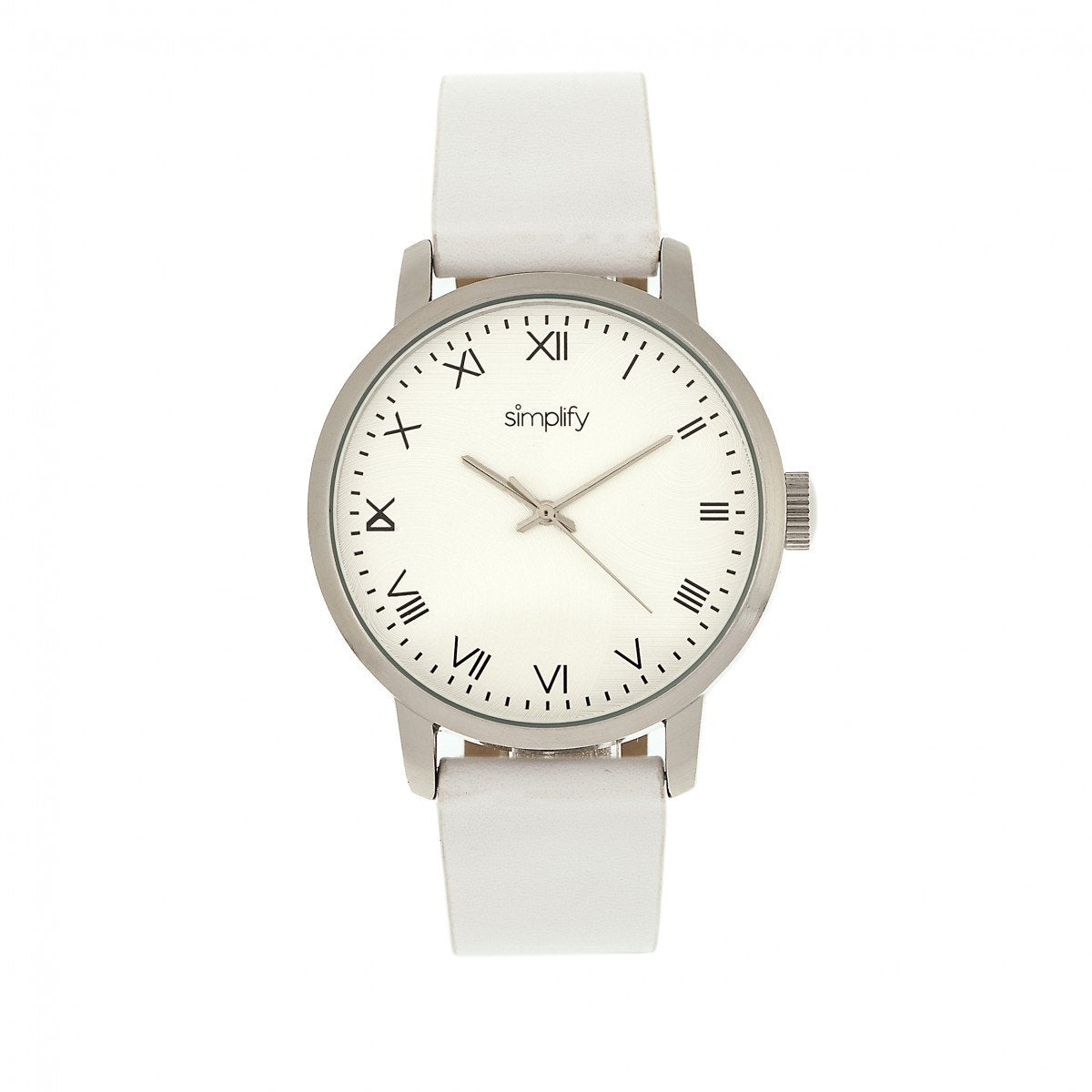 Simplify The 4200 Leather-Band Watch - White - SIM4201