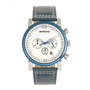 Breed Ryker Chronograph Leather-Band Watch w/Date