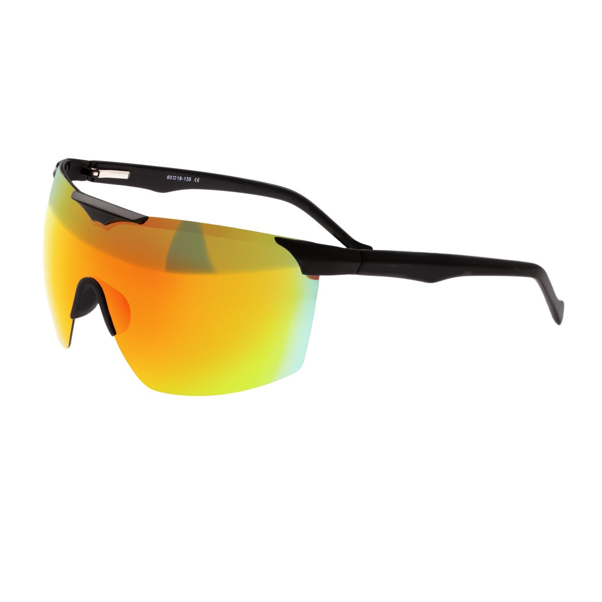 Sixty One Shore Polarized Sunglasses - Black/Red- Rainbow - SIXS131RD
