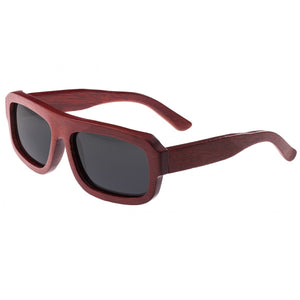 Earth Wood Daytona Polarized Sunglasses - Red Rosewood/Black - ESG025R