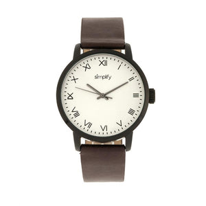 Simplify The 4200 Leather-Band Watch
